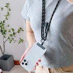 1Pc Universal Long Phone Lanyard Length Adjustable Neck Hanging Rope Crossbody Rope With Phone Case Connection Clip