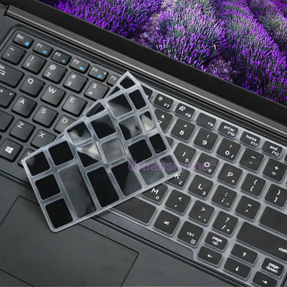 Keyboard Cover for Dell Latitude 14 7440 7450 7400 7404 7410 7414 7420 7424 7430 7480 7490 2 in 1 Silicone Protector Skin Case