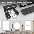 Marklife Thermal Label Printer Small Shipping Label Bluetooth-compatible Printer 4X6inch for iPhone Android Mac Window D200