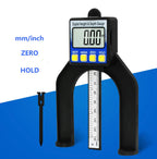 0-80mm Digital Height & Depth Gauge LCD Height Gauges Calipers With Magnetic Feet For Router Tables Woodworking Measuring Tools