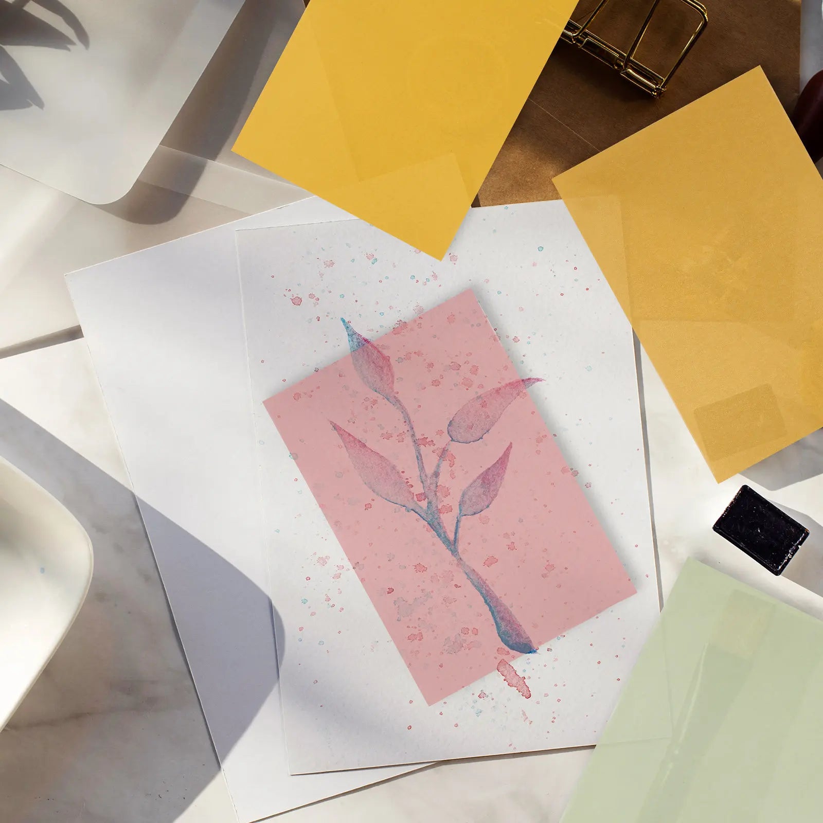 50Sheets Colored Tracing Paper Vibrant Translucent Craft Paper for Drawing Sketching Calligraphy Sewing Art Projects