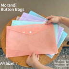 5-50Pcs A4 Transparent Plastic File Folders, Waterproof PP Document Storage Bags - For Student Test Papers & Office Organization