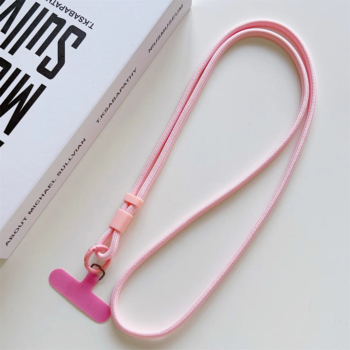 1Pc Universal Long Phone Lanyard Neck Hanging Rope Crossbody Rope With Phone Case Connection Clip