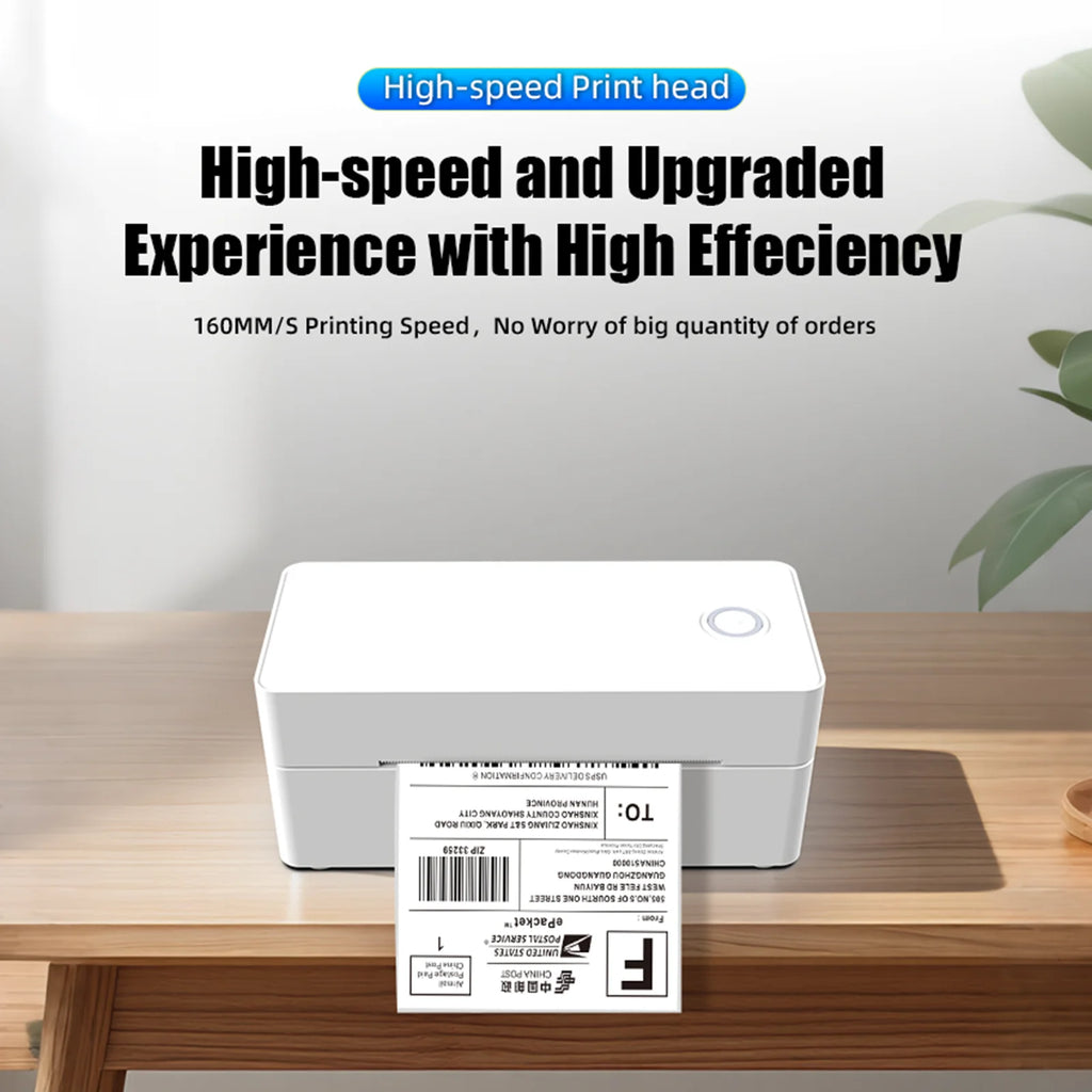 4X6 Thermal Label Printer Bluetooth Wireless Shipping Compatible With iPhone Android Mac Window - Shipping Label Printer
