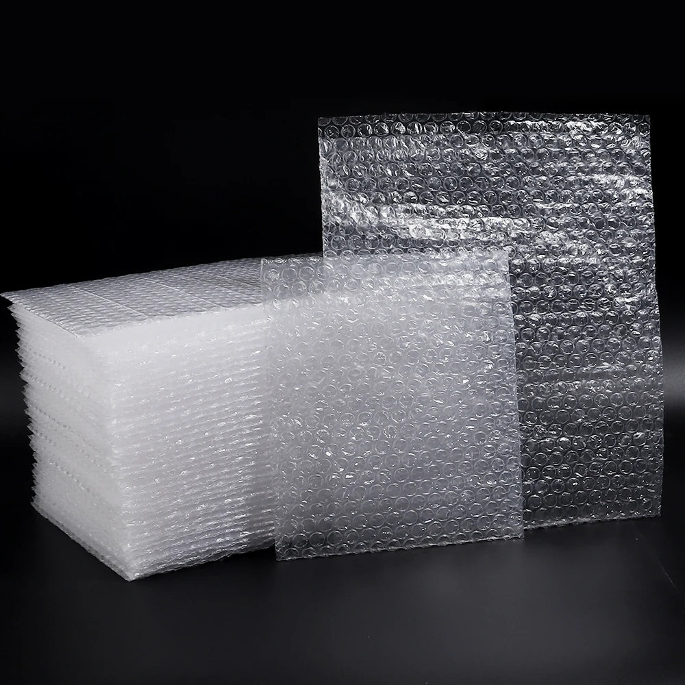 10-30Pcs/Lot 18x20/25x30cm Plastic Wrap Envelope White Bubble Mailer Packing Bags Clear Shockproof Shipping Packaging Bag Film
