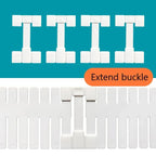 10Pcs/Lot Drawer Partition Accessories Extension Buckle Fixed Clip Drawer DIY Storage Clapboard Divider Sock Underwear Organizer
