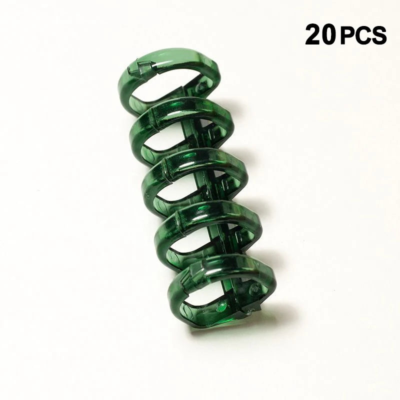 New 20Pcs Binder Buckle Loose-Leaf Book Accessories Binding Ring Buckle 5 Holes Not Uncomfortable Homemade Diy Punch Loose-Leaf