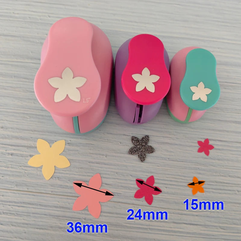 49mm 37mm 2.5cm 1.6cm Sakura Petal Craft Hole Punch Scrapbooking School Paper Puncher EVA Cutting Tool Child DIY Cutter