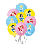 Princess Party Supplies Birthday Disposable Tableware Set  Tablecloth Paper  Plate Napkin for Kid Girl Birthday Supplies