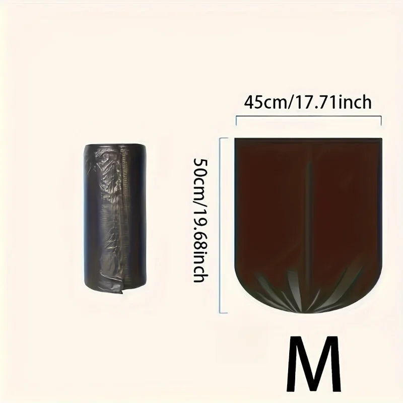 3 Rolls 60pcs Upgraded Durable Black Household Trash Bags, Multi-Purpose Trash Bags Black for Privacy Trash Bags for Privacy