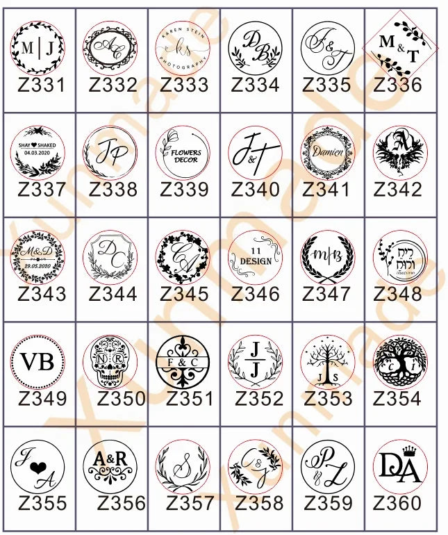 Customize Embossing Stamp Wedding Monogram Embosser Stamp,Personalized 2 initials Embosser Stamp,Wedding gift,hand held embosser