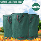 500L Garden Waste Bag Reusable Leaf Bag Yard Waste Bag Lawn Yard Bag for Loading Garden Leaves Trash storage bag