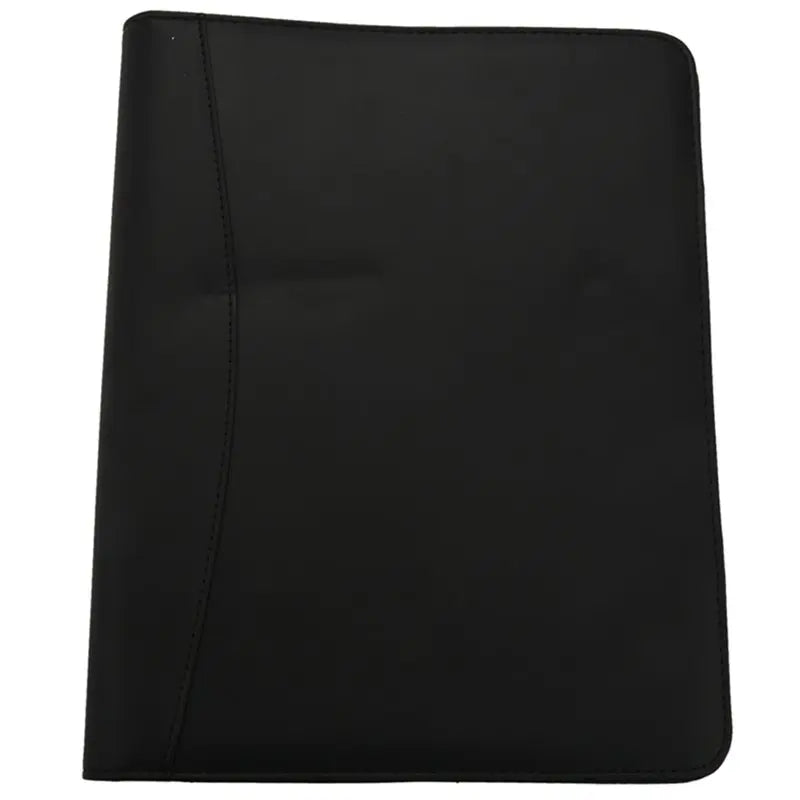 VO-A4 Vegetarian Leather 3 Ring Portfolio Binder Business Binder Padfolio With Notebook Pad Interview & Business