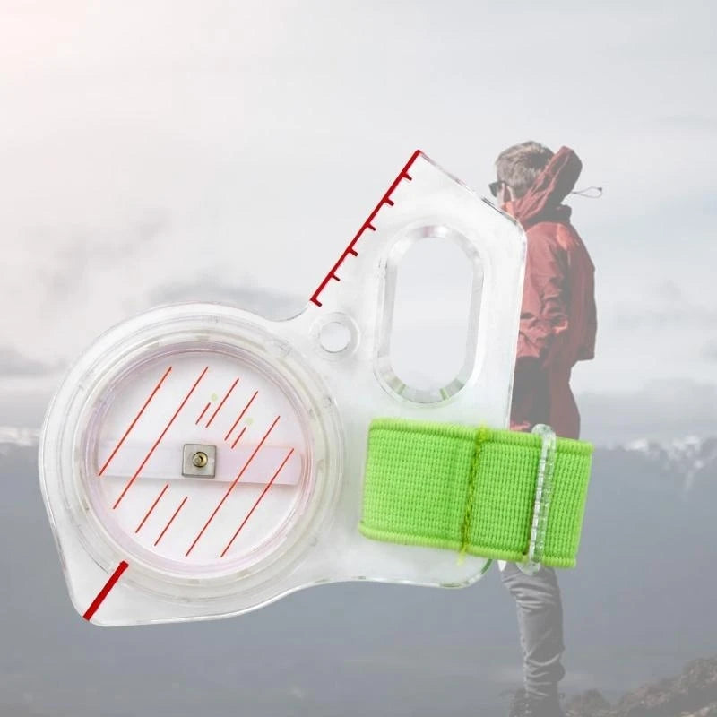 652D Orienteering Thumb Compasses Survival Navigation Compasses Multifunctional Compasses Ruler for Map Reading Backpacking