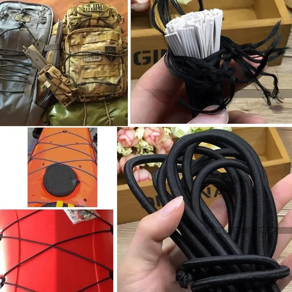 3/4/5/6/8MM Black Strong Elastic Cord Rubber Band Sewing Clothing Craft Supplies Elastic Band Elastics Rope Bands Accessories