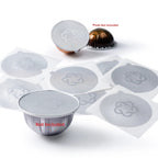 Icafilds Disposable Nespresso Vertuo Coffee Capsule Seal Aluminum Foils Cream Cafe Filter Lid Sticker For Nespresso Vertuo Plus