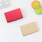 Business Aluminum Alloy Business Card Box, Portable and Portable, Credit Card Box, Colorful Metal Small Business Card Holder