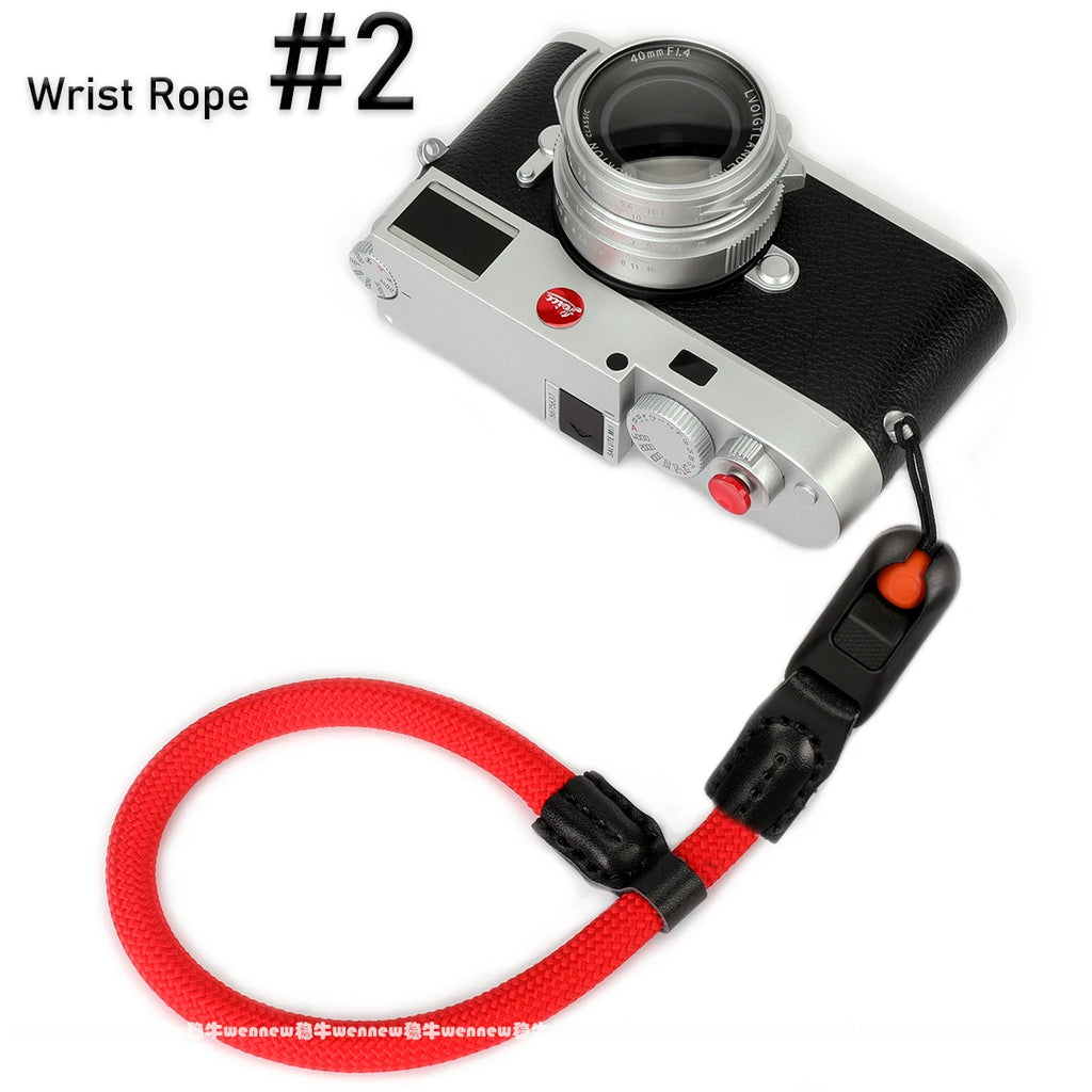 Quick Release Beads Round Rope Camera Shoulder Strap Lanyard for Canon Nikon Panasonic Sony Fujifilm Neck Strap Wrist Strap