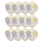 12 Rolls/Set Tape Packaging Tools Office Packing Supplies Waterproof Sealing PP Material Durable Can Be Written As Marking Tapes
