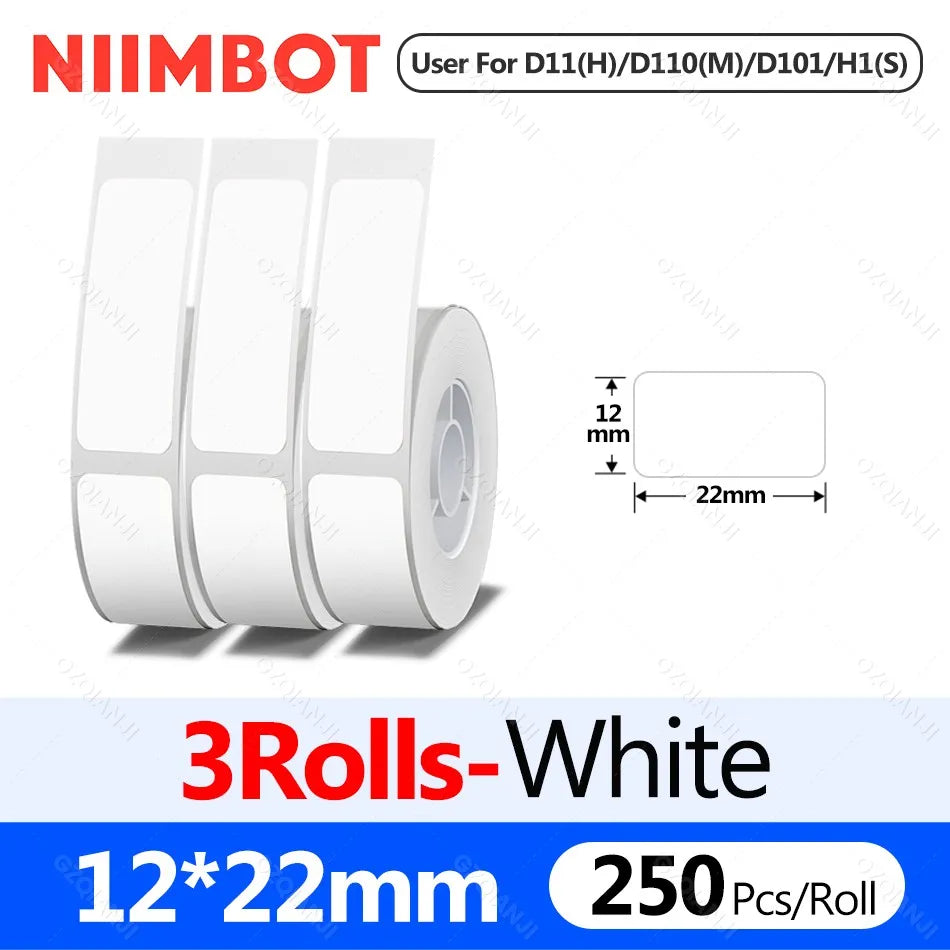 Niimbot D110 Label Printer Bluetooth Mini Adhesive Portable Smart Label Maker UV Without Ink For Office School Labeling Machine