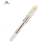 1pc Jinhao 9016/9013 Acrylic Fountain Pen Dadao Series Transparent Brown EF/F/M Nib with Large Capacity Ink Converter