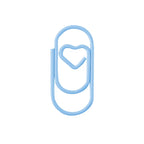 50pcs Metal Macaron Love Heart Paper Clips Gold Rose Gold Mini Bookmark Ticket Photo Binder Clips Patchwork Clip Office Supplies
