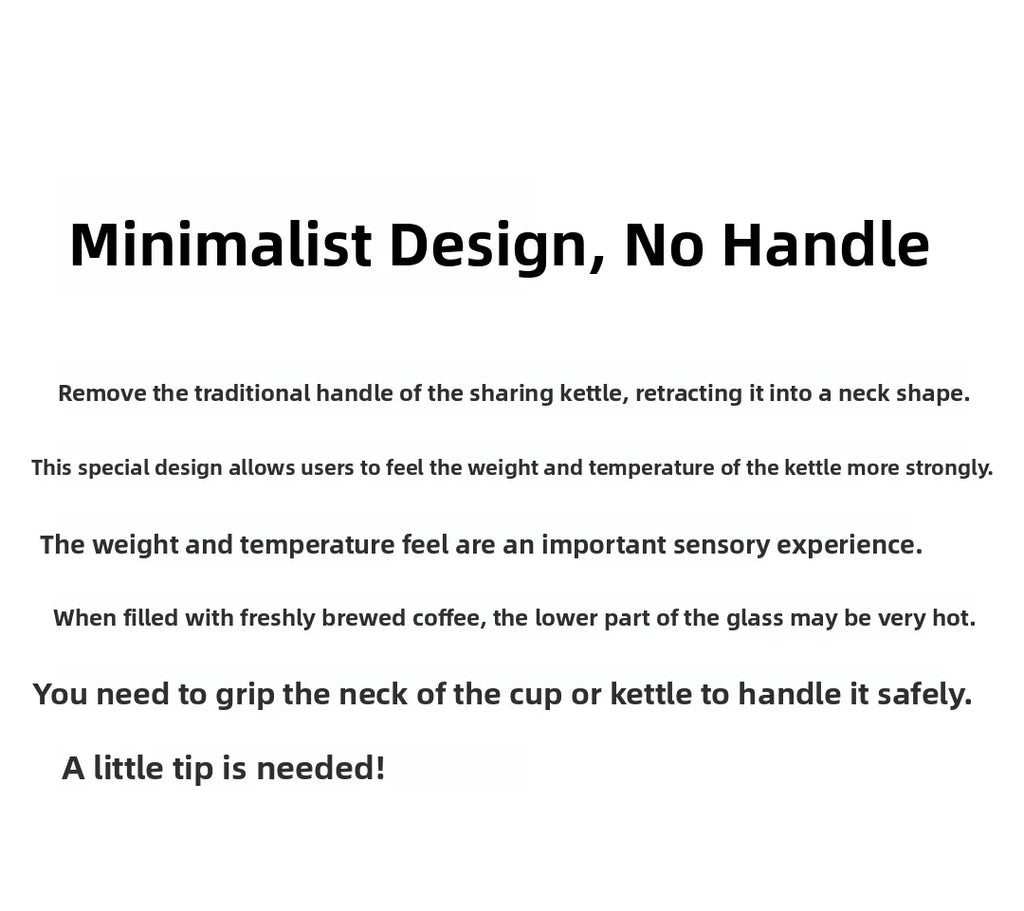 175ml 275ml Hand-Poured Coffee Sensory Smell Taste Cup Heat-Resistant Glass Sharing Jug Transparent European Style Texture De...