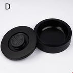 Natural Raw Stone Inkstone Chinese Brush Writing Painting Circular Inkstone Vintage She Inkstone Cartridge Calligraphy Supplies