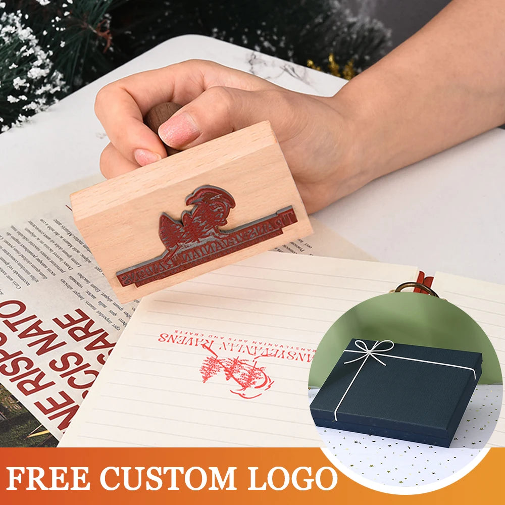 Personalized Stamp Custom Wooden Stamp Weddding Seal Stamp Logo For Invitation Stationery Custom Name Business Wedding Branding
