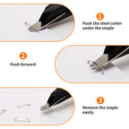 Eagle Letter Opener Envelope Mail Slitter，With Staple Remover， Safe Cutter Box Opener For Home Office Envelope