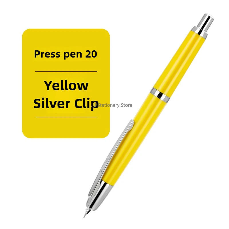 JINHAO 20 Press Fountain Pen Retractable EF/F Nib Plastic With Clip School Supplies PK 10 A1 Stationery Writing Ink Converter