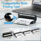 Portable Printers Wireless Inkless Thermal A4 Label Maker US Letter/A4/A5/B5 Android iOS Phone & Laptop For Travel Office School
