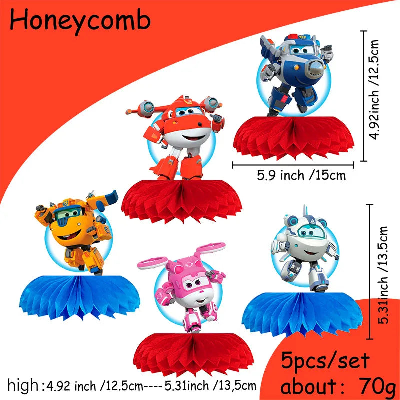 Super Wings Party Supplies Balloons Cup Plates Napkins Tableware For Kids Baby Shower Birthday Party Decoration
