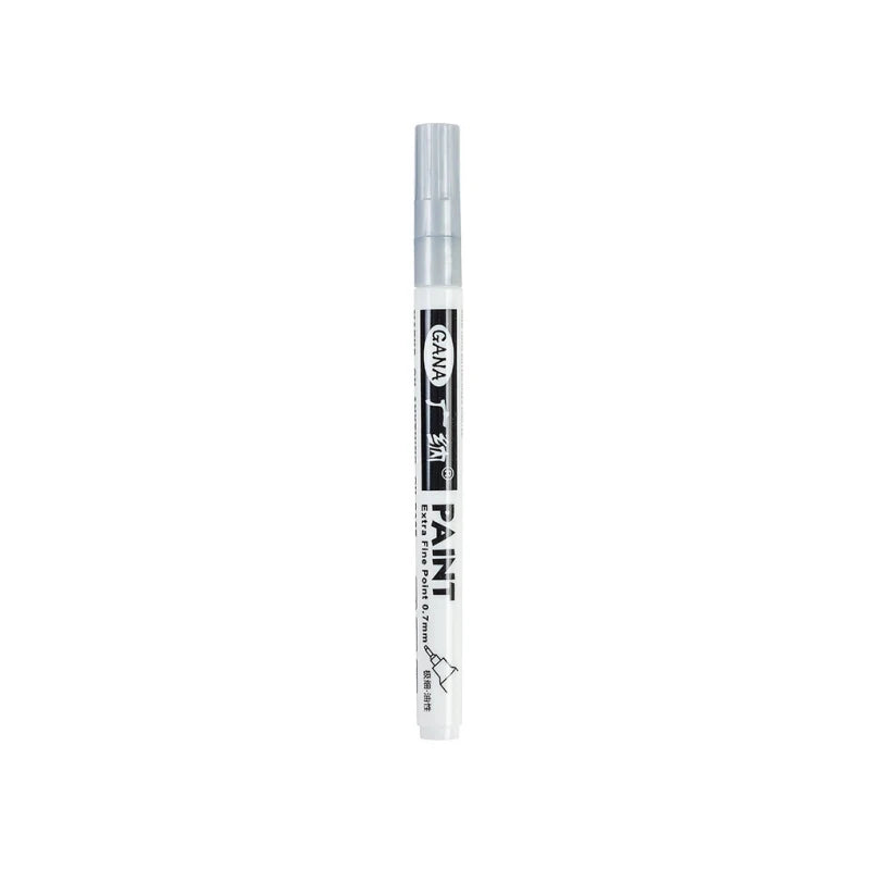 Fine tip permanent Paint Marker Pen DIY Paint Metallic Pen Permanent Gold SILVER Marker Touch Up,School Model Painting