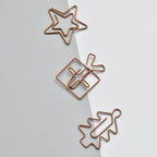 20pcs Retro Metal Clips Mini Christmas Tree Paper Clip Bookmark Book Binding Notebook Decor Stationery School Binding Supplies