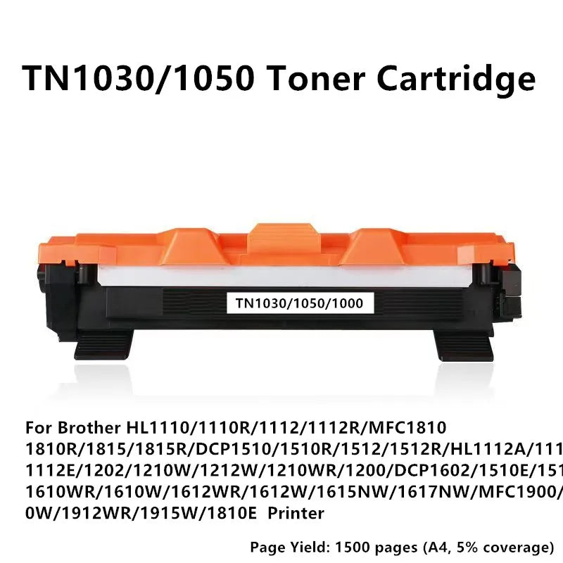 TN1000 1030 1050 Toner Cartridge For Brother TN1000 TN1030 TN1050 TN1060 TN1070 TN1075 TN1095 HL1110 TN 1000 1030 1075 Printer