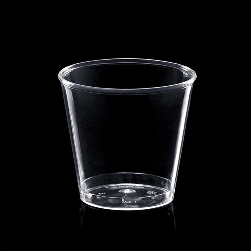 50pcs 30ml Mini Clear Plastic Disposable Party Shot Glasses Jelly Cups Tumblers Birthday Kitchen Accessories Gobelet Plastique