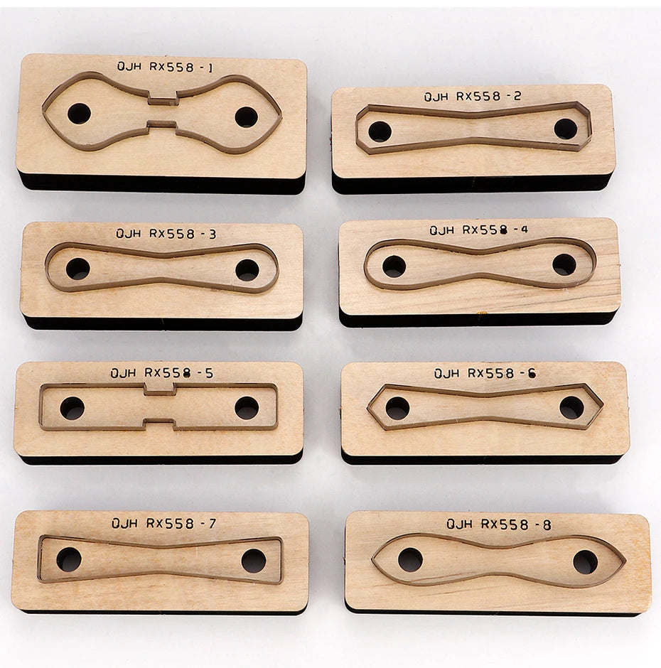 QJH Zipper Leather Cutting Die Cut Mold, Leather Punch Die Set, Leather Crafts Kraft Tool, Handmade Cutters - Bag Zipper Pullers