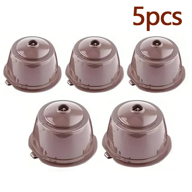 1/3/5/10pcs Reusable Coffee Capsules Filter Cup Dispenser for Nescafe Dolce Gusto Refillable Coffee Capsules Pod Compatible Kit
