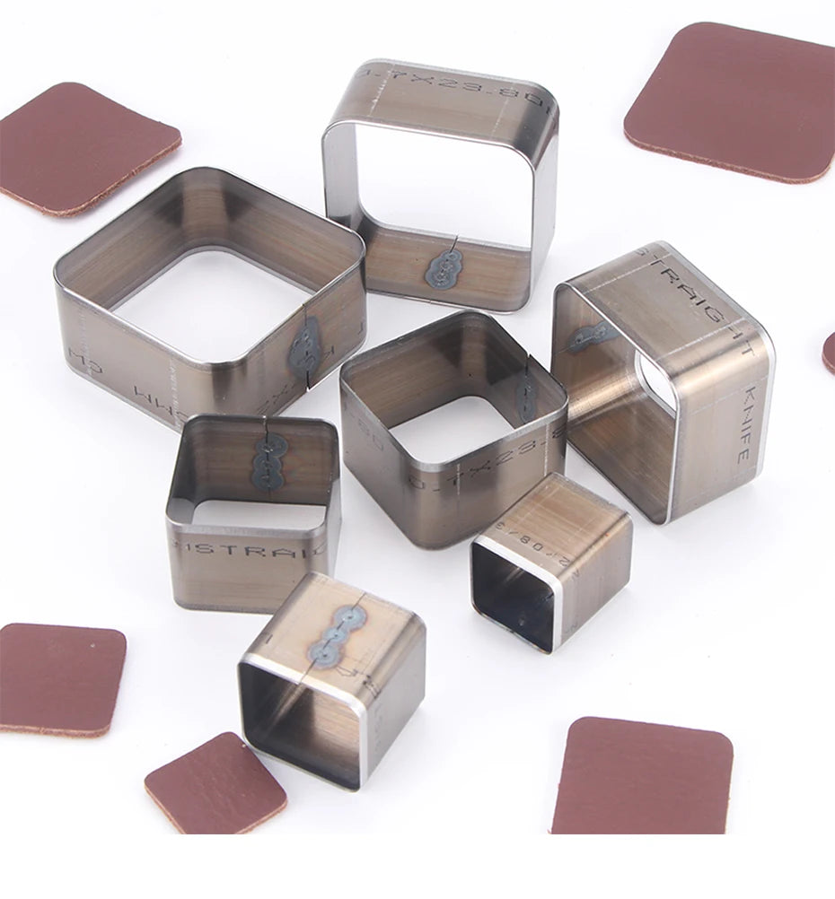 7Pcs Leather Die Cutter Hollow Punching Tool Cutting Mold Punching Die Set for Handmade DIY Leather Craft 20/25/30/35/40/45/50mm