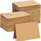 50/100pcs Kraft Paper Envelopes Solid Color Blank Mini Envelopes for DIY Greeting Cards Invitations Notes Gift Envelopes