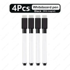 1-48Pcs Magnetic Erasable Whiteboard Pen Color Options Numbering Stationery Office Teaching Supplies for Blackboard Student Note