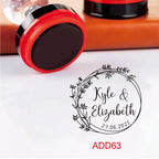 Custom Book library ink Stamp Personalized Self Inking Wedding Stamp Customized Photosensitive Seal Invitation name letter logo
