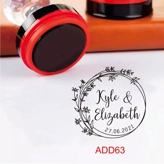 Custom Book library ink Stamp Personalized Self Inking Wedding Stamp Customized Photosensitive Seal Invitation name letter logo