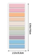 6pcs Mixed Color Sticky Index Tab, Simple Multi-purpose Index Tab For Page Marking Classify File