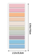 6pcs Mixed Color Sticky Index Tab, Simple Multi-purpose Index Tab For Page Marking Classify File