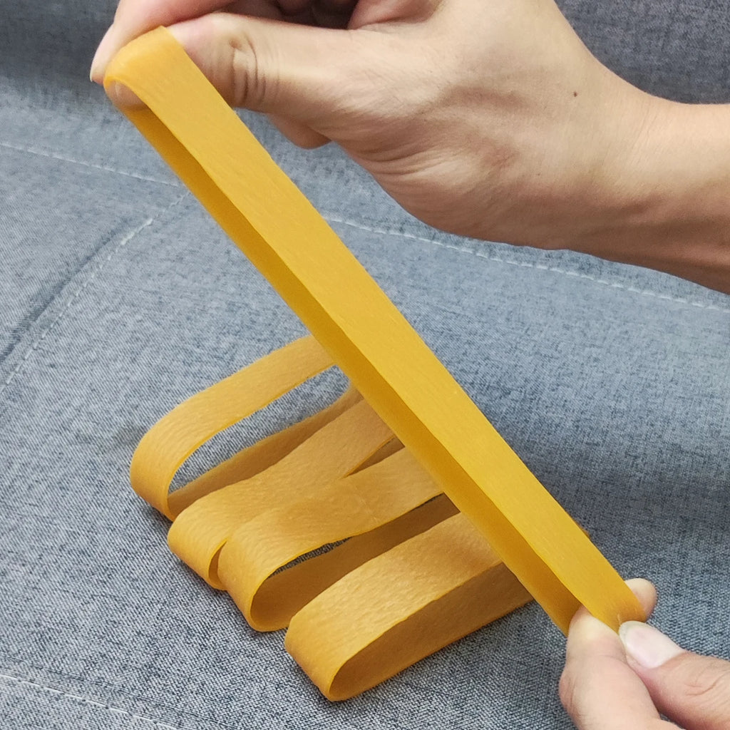 20Pcs Yellow High Elastic 4.7 Inch Rubber Bands Stretchable Latex Rings Stationery Package Office Rubber Rings Home Durable Band