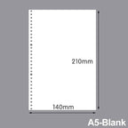 60 Sheets A4 A5 B5 Refill Spiral Binder Inner Page Notebook Loose Leaf Weekly Monthly To Do Line Grid Inside Paper Stationery