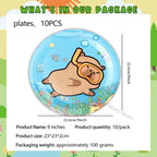 Capybara Party Theme Decoration Capybara Birthday Napkins Tablecloth Cup Plate Baby Shower Capybara Birthday Girl Party Favor