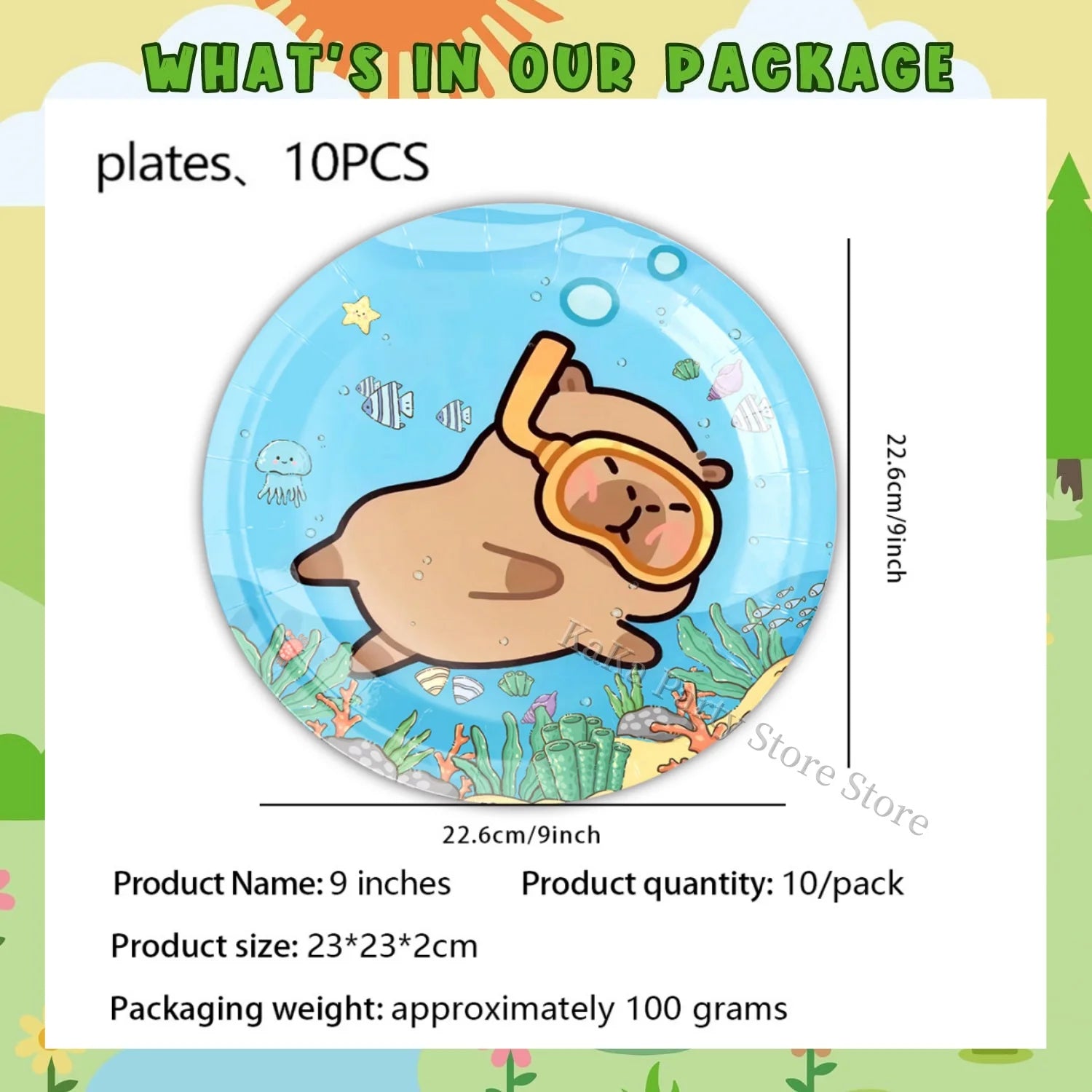 Capybara Party Theme Decoration Capybara Birthday Napkins Tablecloth Cup Plate Baby Shower Capybara Birthday Girl Party Favor